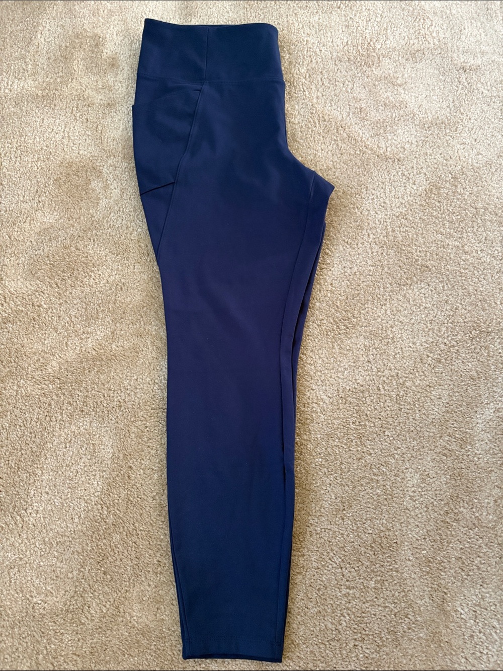 Isaac Mizrahi Navy High-Waist Sculpting Leggings